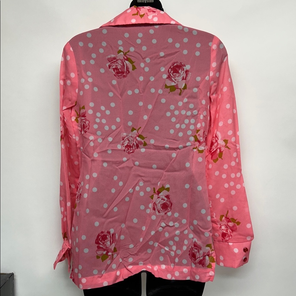 Alex Colman Pink Floral Women's Blouse - Picture 7 of 8